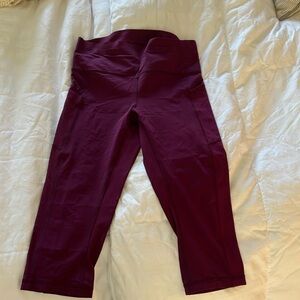Lululemon crop leggings size 8
